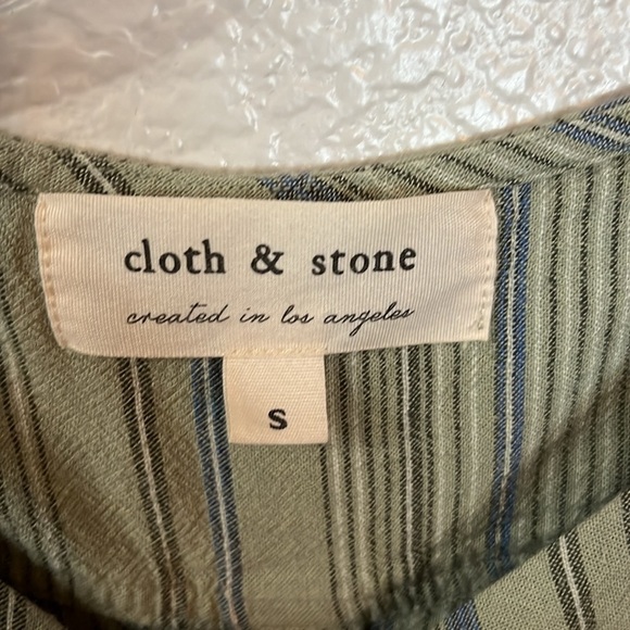 Casual Striped Mini Dress - Green - Picture 2 of 4